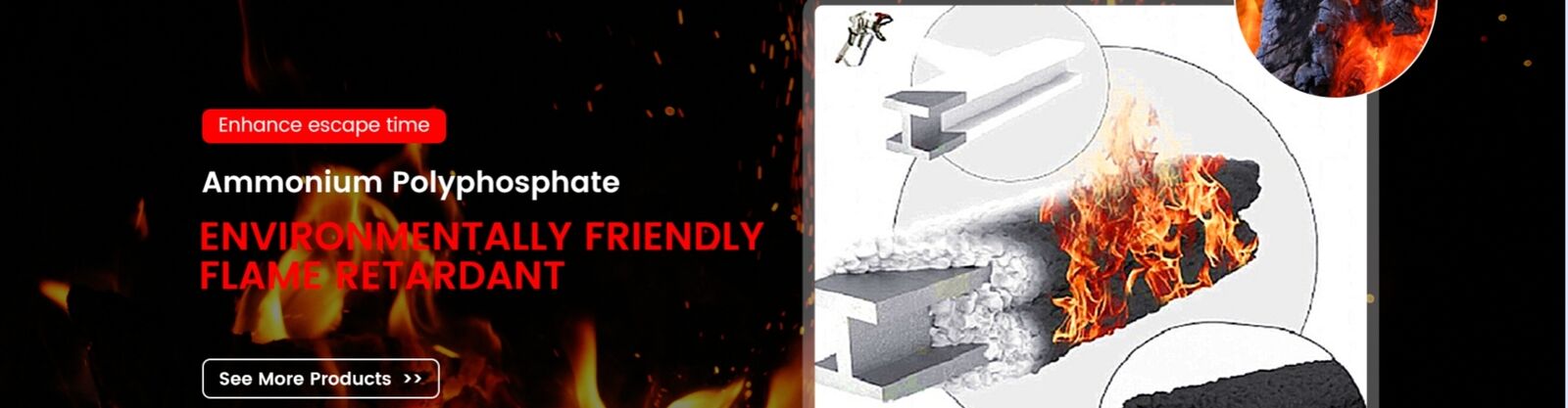 جودة مثبطات اللهب متعدد الفوسفات الأمونيوم مصنع